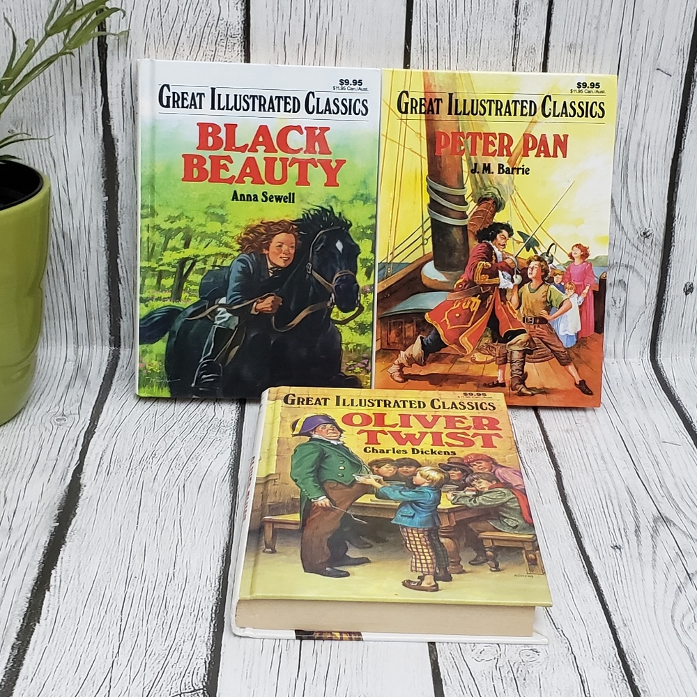 Lot of 3 Great Illustrated Classics Children's Story Books